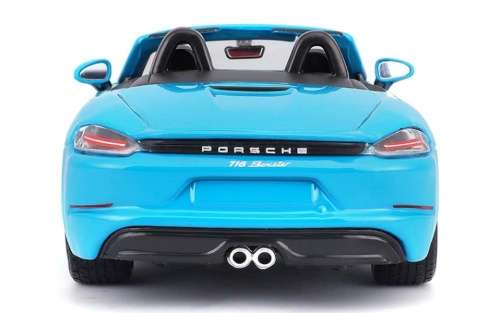 Porsche 718 Boxster (982) 2016 light-blue 1:24 Bburago NEW+boxed  #2341 instant wheels