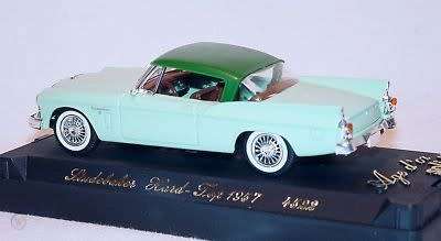 Studebaker Silver Hawk 1950 lt.+dk.green 1:43 Solido NEW+showcased   #5860 instant wheels