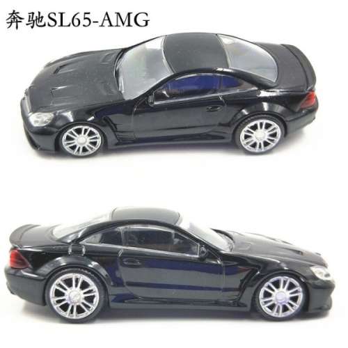 Mercedes-Benz SL65 Black Series (R230) 2009 black 1:43 Mondo Motors NEW+boxed #5872 instant wheels
