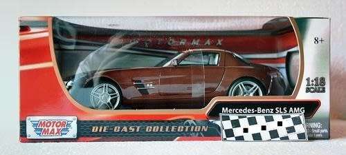 Mercedes-Benz SLS-AMG (C197) 2009 brown 1:18 MotorMax NEW+boxed  #8017 instant wheels