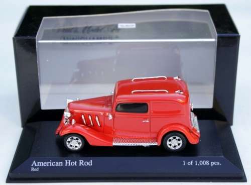 Ford Model B 1932 (American Hot Rod) red 1:43 Minichamps NEW+boxed   #5917 instant wheels