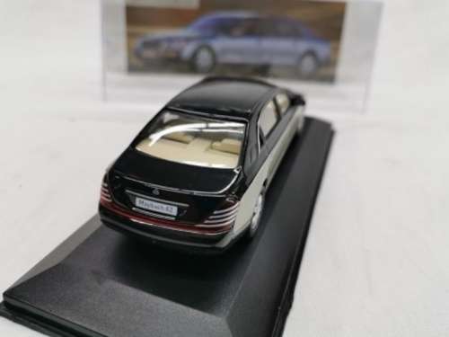 Mercedes-Benz Maybach62 Luxury 6L twinTurbo 2003 black+silver 1:43 IXO NEW+boxed*4240 instantwheels