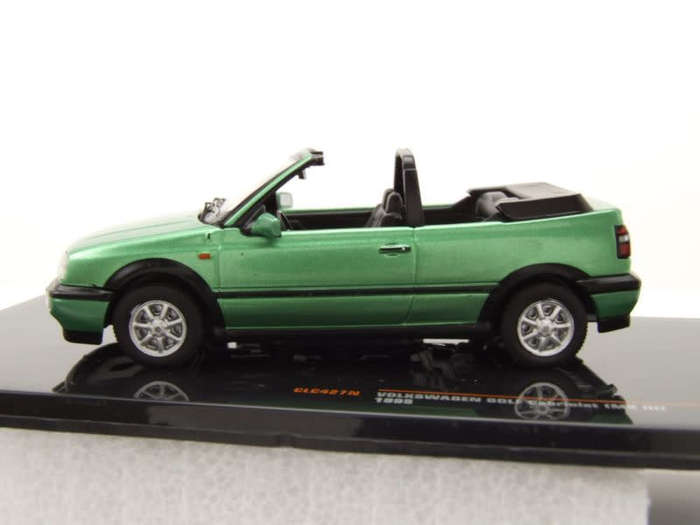 Volkswagen Golf III Cabriolet 1995 green-met 1:43 IXO NEW+boxed.      *5966 instant wheels