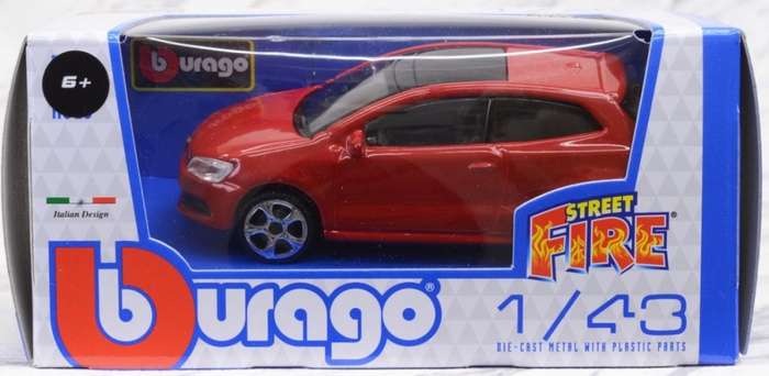 Volkswagen Polo Mk.5 GTI (2-door/sunroof) 2017 red 1:43 Bburago NEW+boxed *4229 instant wheels