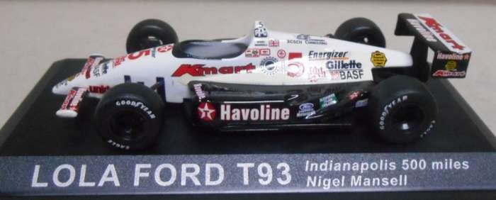 Lola Ford T93, Nigel Mansell no.5 1993 Indy 1:43 IXO NEWinBlister *4577 instant wheels