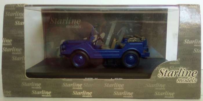 Auto Union DKW Munga 4 (THW) 1956 blue 1/43 Starline NEW+boxed *5116 instant wheels