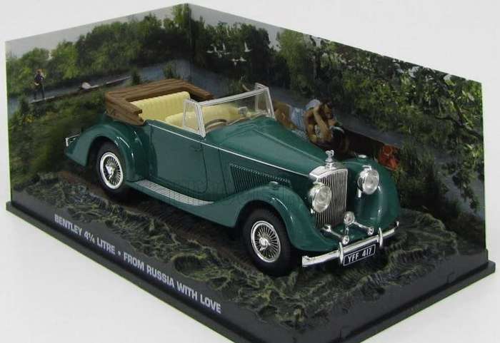 Bentley 4.1/4 L 1937 B.R.Green (J.Bond007 `FromRussia wLove`) 1/43 IXO NEW+boxed *5126 instantwheels