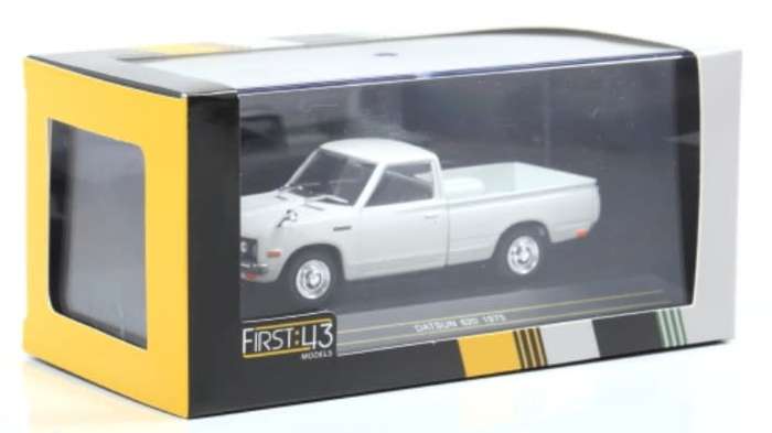 Datsun 620 1-ton Bakkie 1975 white 1/43 First43-135 NEW+boxed *6015 instant wheels