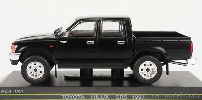 Toyota HiLux SR5 double-cabin 1997/8 black 1/43 First43-132 NEW+boxed *6021 instant wheels