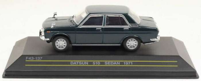 Datsun Bluebird 510 Sedan 1971 dark green 1/43 First43-137 NEW+boxed *6022 instant wheels