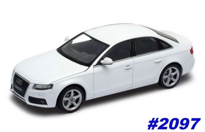 Audi A4 2008 white 1/24 Welly NEW+boxed  #2097 instant wheels