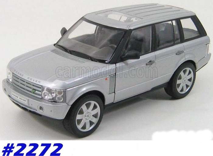Land Rover Range Rover 2003 silver 1/24 Welly NEW+boxed  #2272 instant wheels