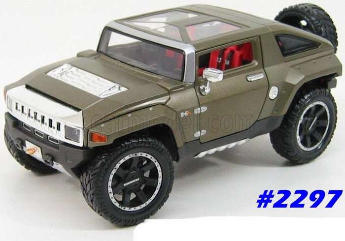 Hummer HX Sp.Edn.Concept 2009 green-matte 1/24 Maisto NEW+reblistered  #2297 instant wheels