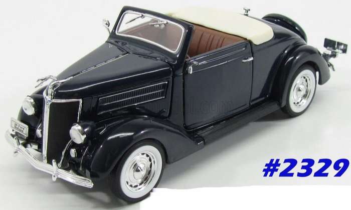 Ford Deluxe Cabriolet 1936 black 1/24 Welly NEW+boxed   #2329 instant wheels