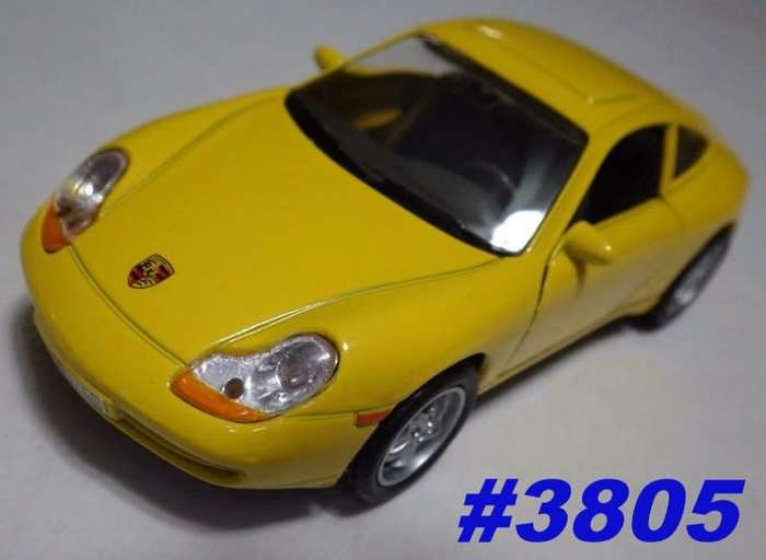 Porsche 911 Carrera 2001  light-yellow 1/38 Welly NEW+reblistered  #3805 instant wheels
