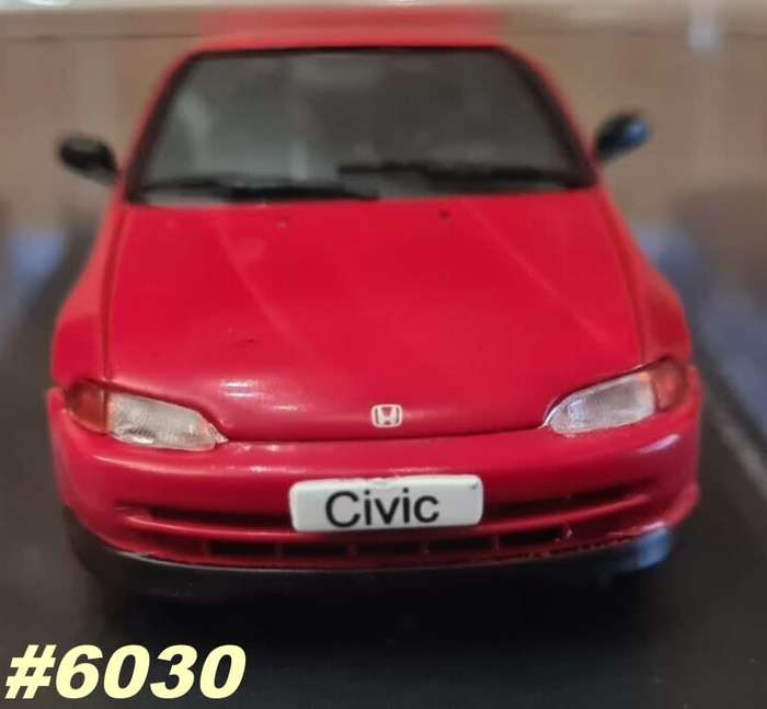 Honda Civic Sedan (w. Spoiler) 1993 red 1/43 IXO/Hachette NEW #6030 instant wheels 970.00