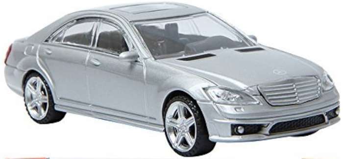 Mercedes-Benz S63 AMG 2008 silver 1/43 Rastar NEW+boxed #6039 instant wheels