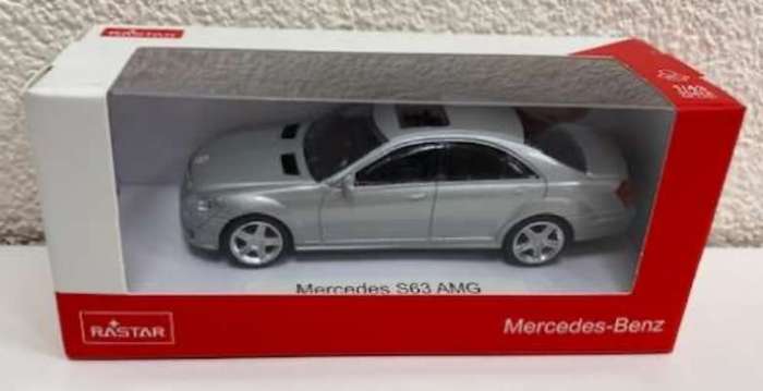 Mercedes-Benz S63 AMG 2008 silver 1/43 Rastar NEW+boxed #6039 instant wheels