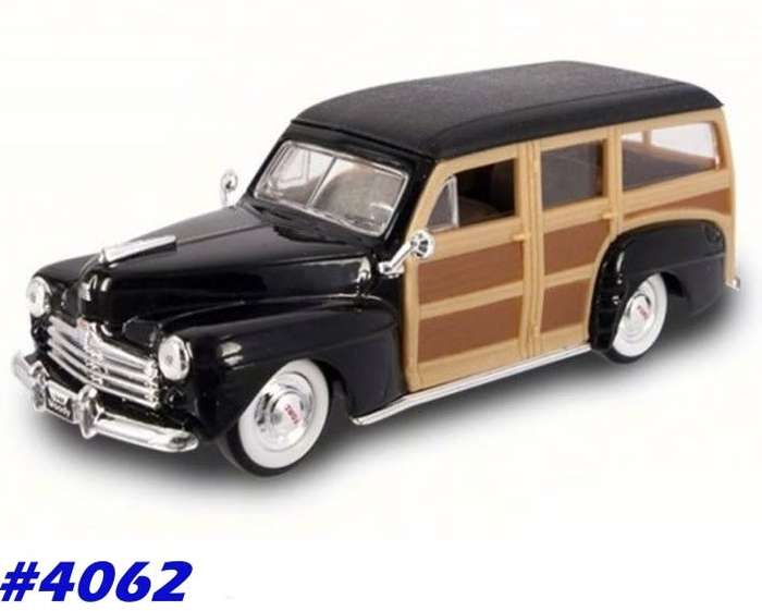 Ford Woody 1948 red+wood 1/43 RoadSignature NEW+boxed  #4062 instant wheels