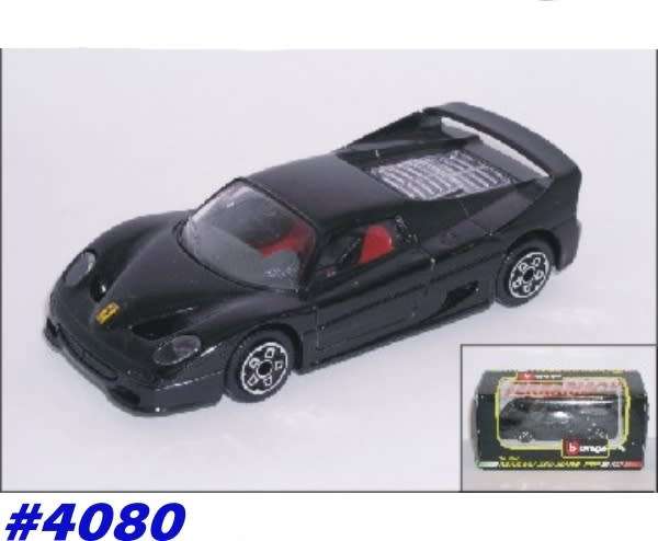Ferrari F50 Hard-Top 1995 black 1/43 Bburago/Italia NEW+boxed  #4080 instant wheels