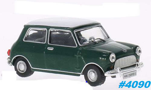 Mini Cooper S 1967 green+white roof 1/43 IXO NEWinBlister #4090 instant wheels