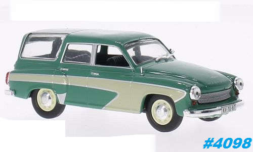 Wartburg 311 Camping 1960 green 1/43 IXO NEWinBlister  #4098 instant wheels