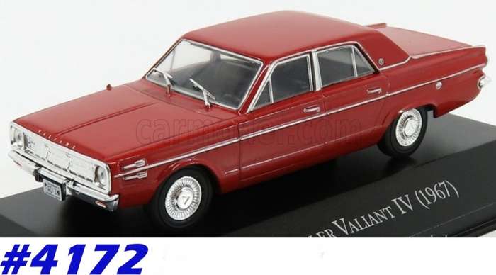 Chrysler Valiant Regal (IV) 1967 red 1/43 IXO NEWinBlister  #4172 instant wheels