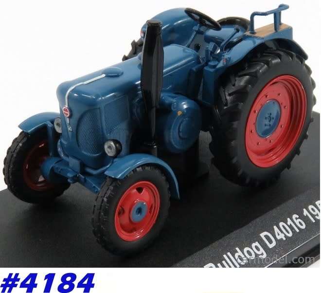 Lanz Bulldog D4016 1957 blue 1/43 U.H./Hachette NEW+BOXED  #4184 instant wheels