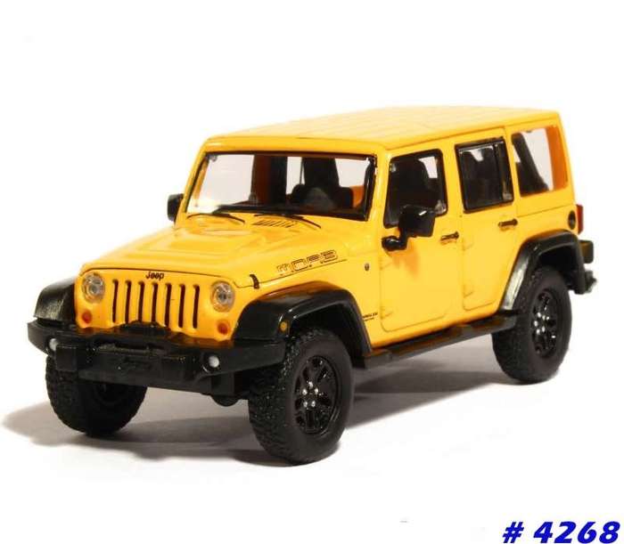 Jeep Wrangler Unlimited MOAB 2014 yellow 1/43 Greenlight NEW+boxed  #4268 instant wheels