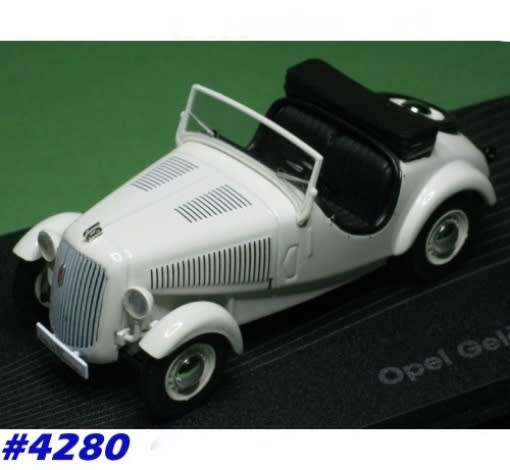 Opel Gelaendesportwagen 1934 white 1/43 IXO NEW+boxed  #4280 instant wheels