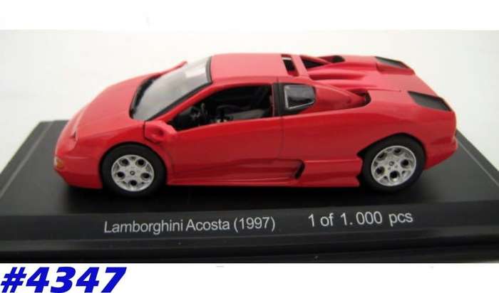 Lamborghini Acosta 1997 red 1/43 Whitebox NEW+boxed  #4347 instant wheels