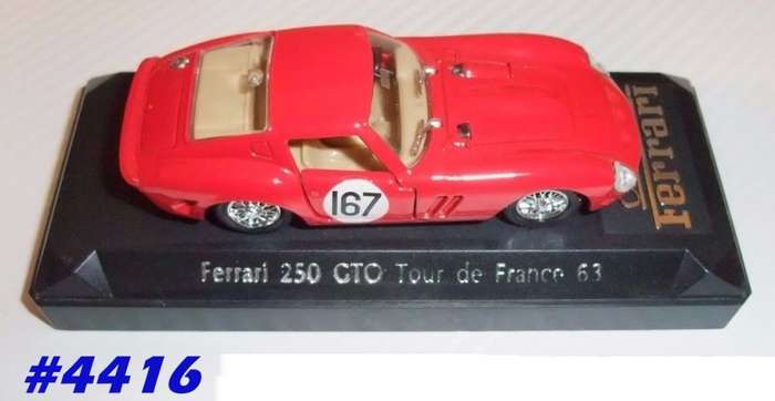 Ferrari 250 GTO Tour de France 1963 red 1/43 Solido NEW+orig.-showcase #4416 instant wheels