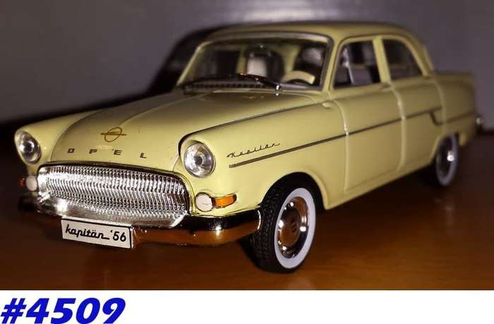 Opel Kapitaen `56 1955/58 cream 1/43 IXO NEW+boxed  #4509 instant wheels
