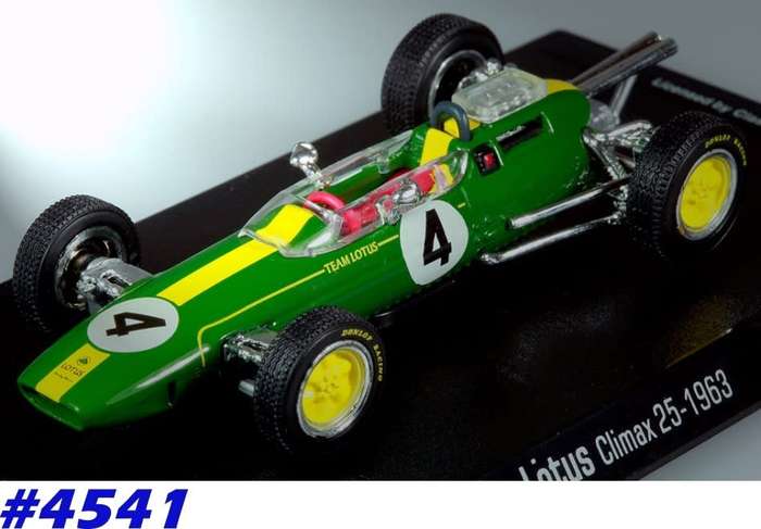 Lotus 25 #4 F1 1963  green 1/43 IXO  NEWinBlister  #4541 instant wheels