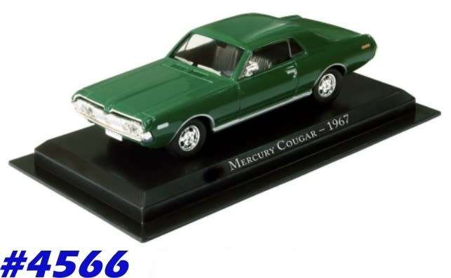 Mercury Cougar 1967 green 1/43 IXO/Del Prado NEWinBlister   #4566 instant wheels