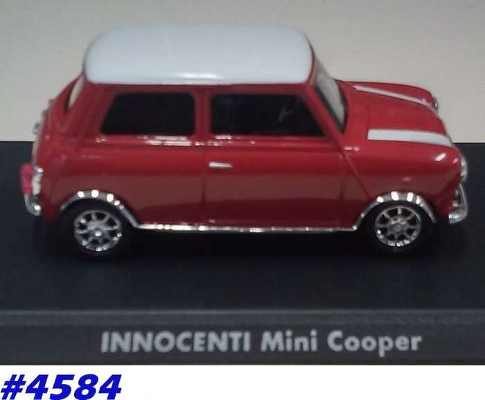 Mini Cooper Innocenti 1975 red+white 1/43 IXO NEWinBlister  #4584 instant wheels