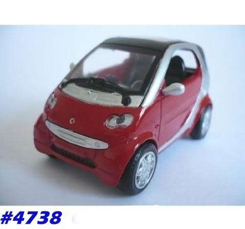 Smart fortwo red 1/43 NewRay NEW+boxed #4738 instant wheels