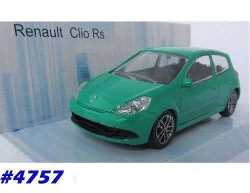 Renault Clio Rs green 1/43 MondoMotors NEW+boxed  #4757 instant wheels