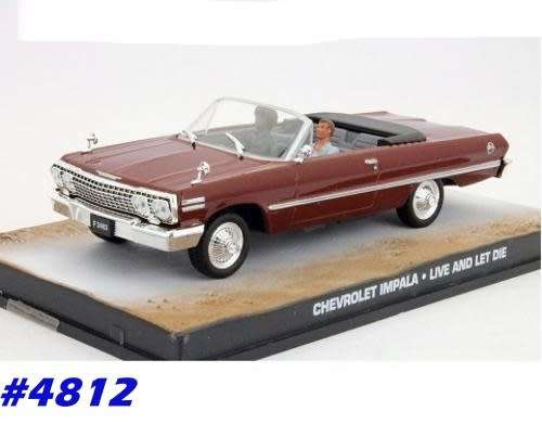 Chevrolet Impala Convertible maroon JBond 1/43 IXO NEW+boxed  #4812 instant wheels