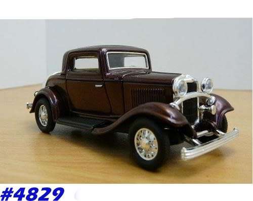 Ford 3-Window Coupe 1932 maroon-met 1/43 NEW+boxed  #4829 instant wheels