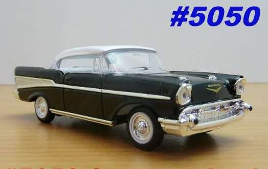 Chevrolet BelAir 1957 black+white 1/43 RoadSignature NEW+boxed  #5050 instant wheels
