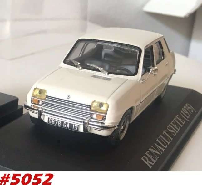 Renault 7 1977 white 1/43 IXO NEW+boxed  #5052 instant wheels