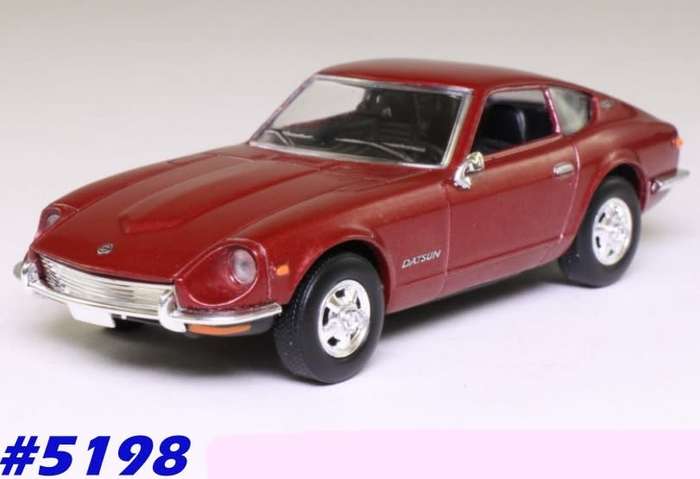 Datsun 240Z 1970 burgundy 1/43 Delprado NEW+showcased  #5198 instant wheels