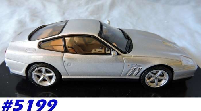 Ferrari 575M Maranello 2002 silver 1/43 Ixo NEW+showcased  #5199 instant wheels