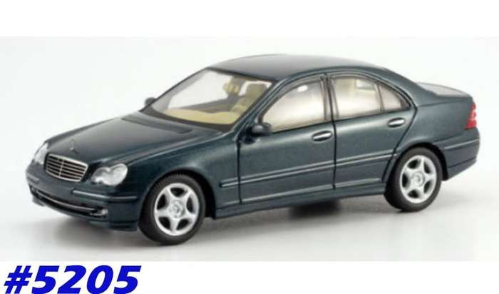 Mercedes-Benz C 320 Avantgarde 2013 dk.blue-met 1/43 Schuco NEW+showcased  #5205 instant wheels
