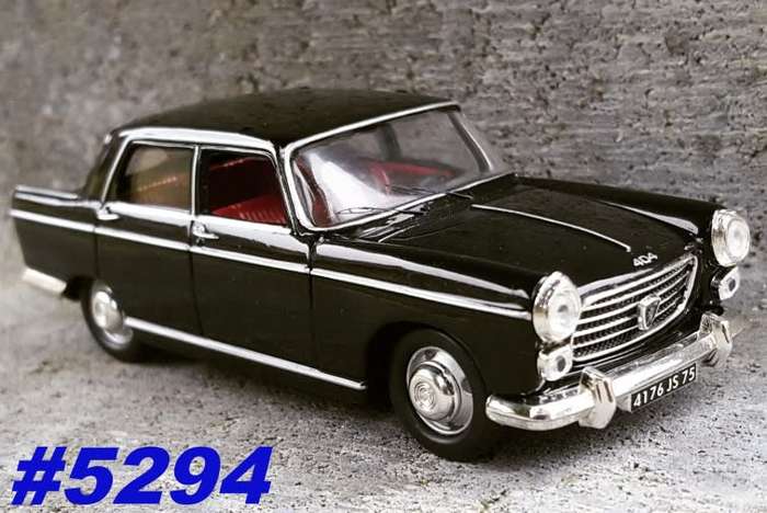 Peugeot 404 Sedan 1965 black 1:43 IXO New+showcased  #5294 instant wheels