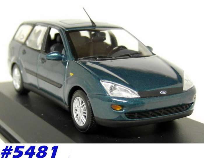 Ford Focus Mk.1 Estate 1998 green 1/43 Minichamps NEW+showcased  #5481 instant wheels