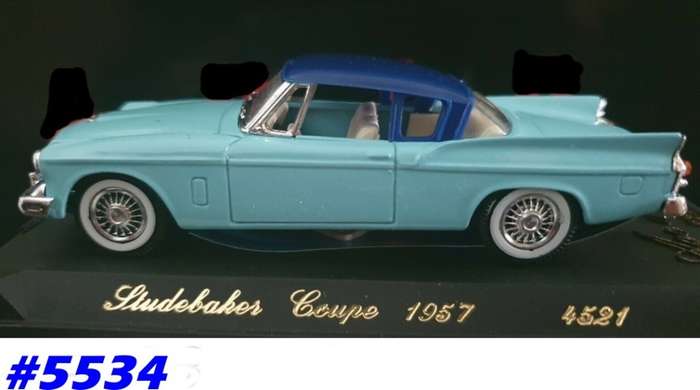 Studebaker Coupe 1957 mint green 1/43 Solido NEW+boxed  #5534 instant wheels