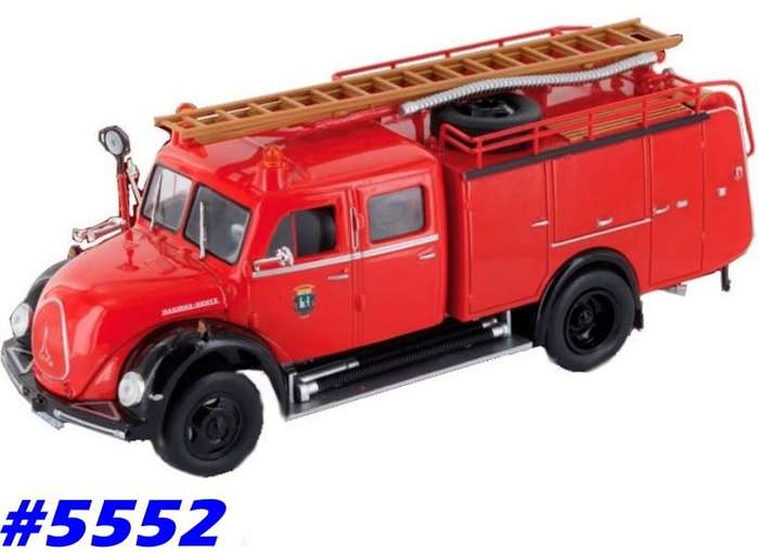 Magirus-Deutz 125A TLF 16 1959 fire brigade 1/43 IXO NEWinBlister  #5552 instant wheels