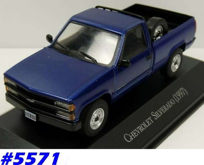 Chevrolet Silverado Pick-Up 1997 blue-met 1/43 IXO NEWinBlister #5571 instant wheels